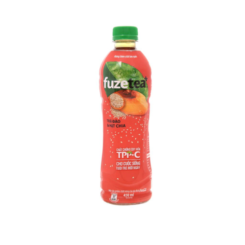 F. TEA PEACH & CHIA SEED 450ML 4X6 PET PR