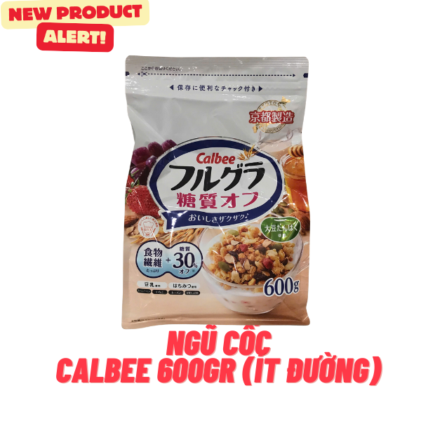Ngũ cốc trái cây Calbee 600g ( ít đường)