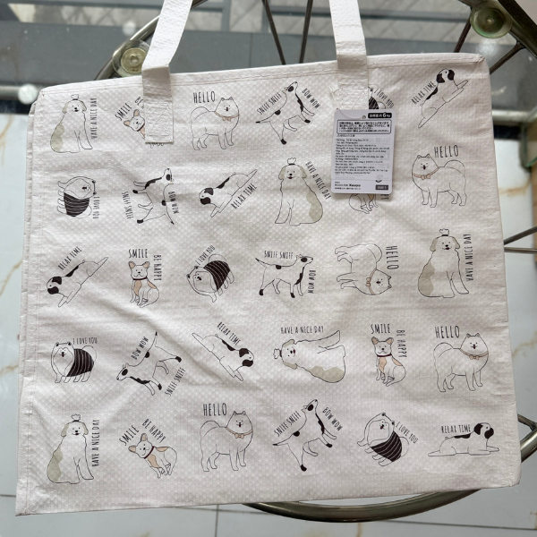Túi Tote đa năng hoạ tiết những chú cún size M