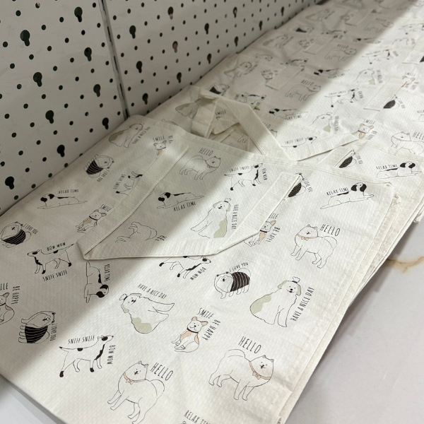 Túi Tote đa năng hoạ tiết những chú cún size M