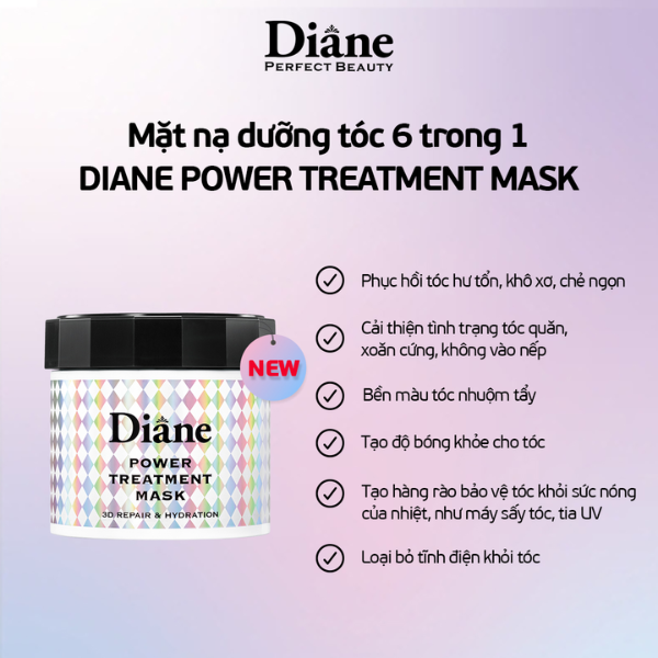 Mặt nạ dưỡng tóc Diane Power Treatment Mask 230g