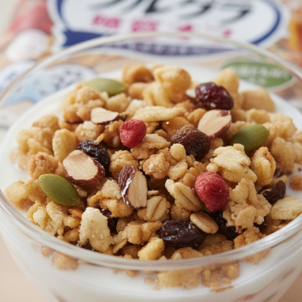 Ngũ cốc trái cây Calbee 600g ( ít đường)