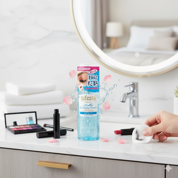 Nước tẩy trang mắt & môi Bifesta Micellar Eye & Lip Remover 145ml