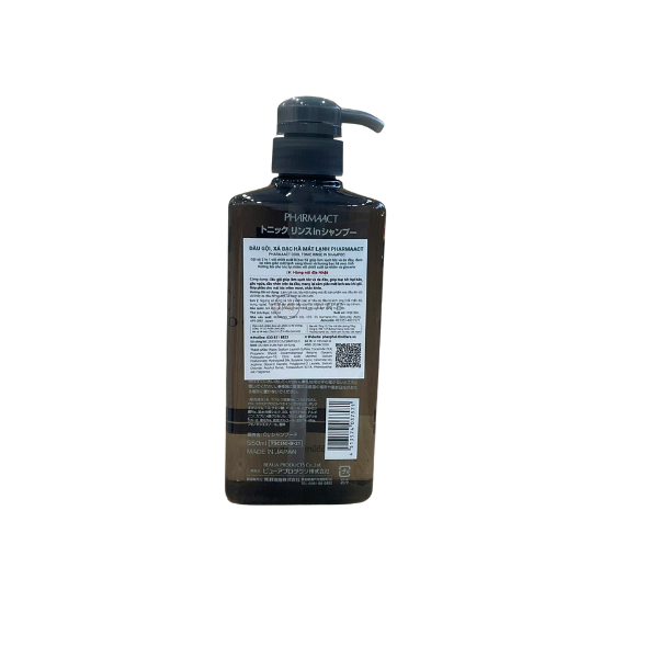 DẦU GỘI, XẢ BẠC HÀ MÁT LẠNH PHARMAACT (550ML)