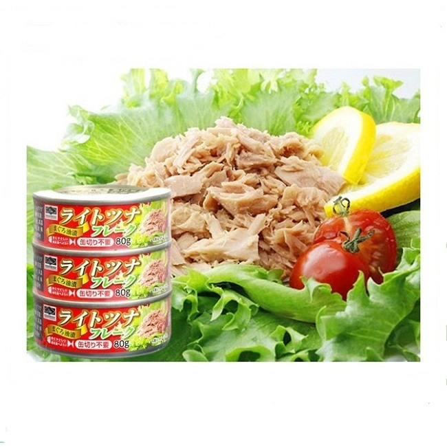 Set 3 hộp cá ngừ Kobe Bussan 80g