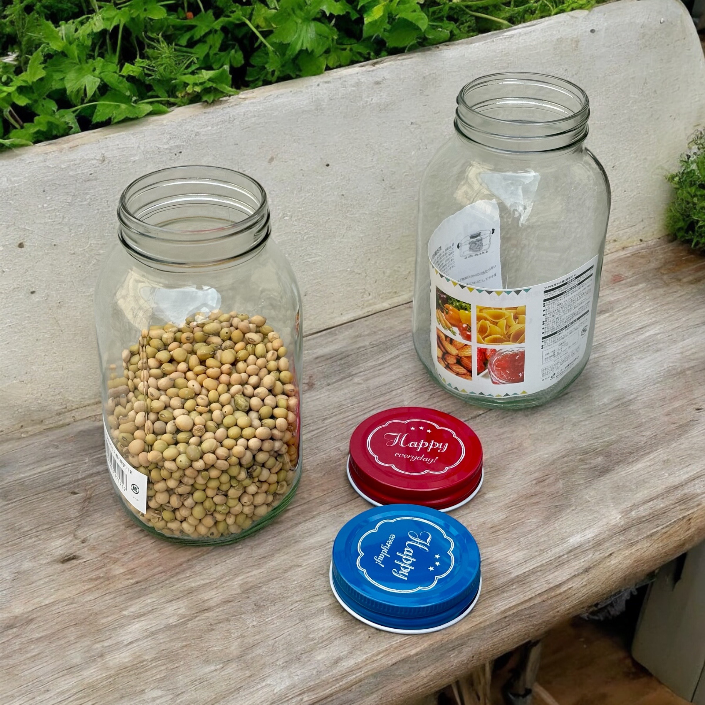 Lọ thủy tinh Echo nắp thiếc 1L