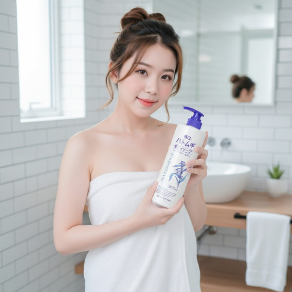 Sữa tắm dưỡng ẩm và làm sáng da Hatomugi (800ml)