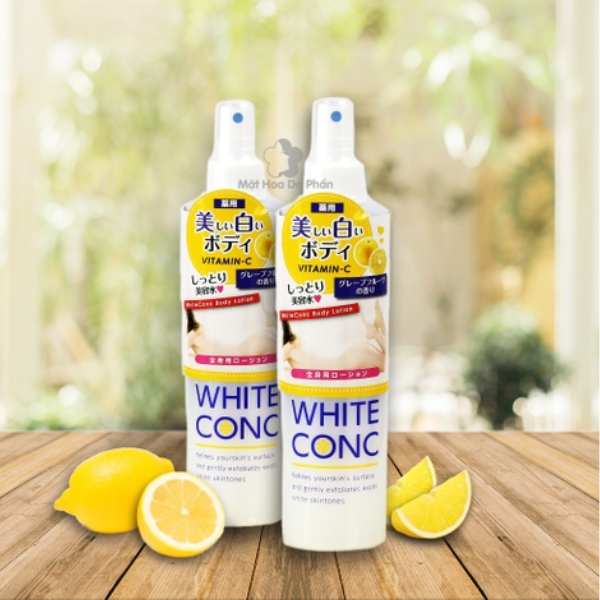Xịt dưỡng thể White Conc trắng da 245ml