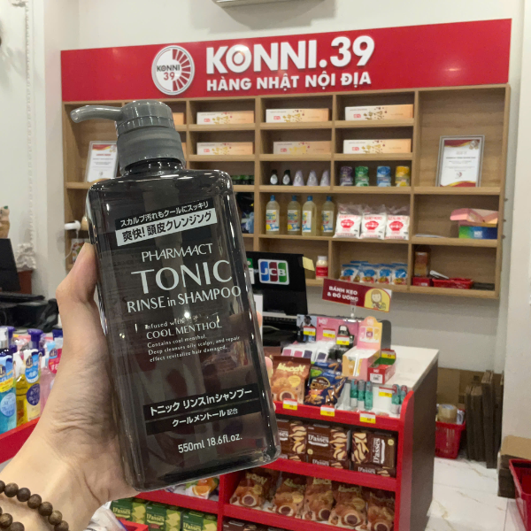 DẦU GỘI, XẢ BẠC HÀ MÁT LẠNH PHARMAACT (550ML)