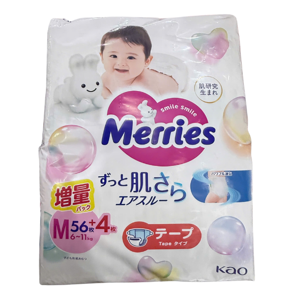 Bỉm Merries quần M52+2 ( mẫu mới)