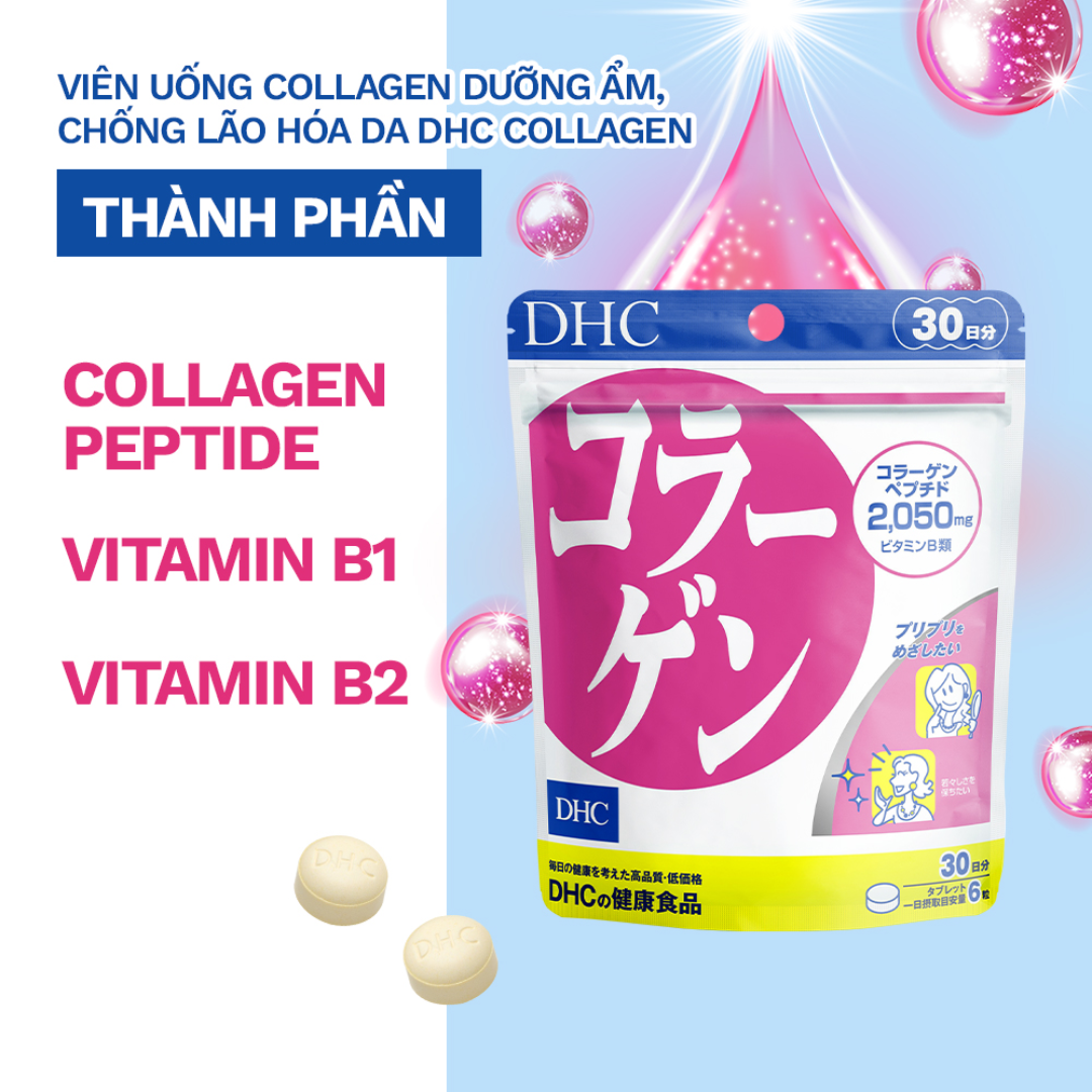 Viên uống Collagen DHC 180 viên 30 ngày