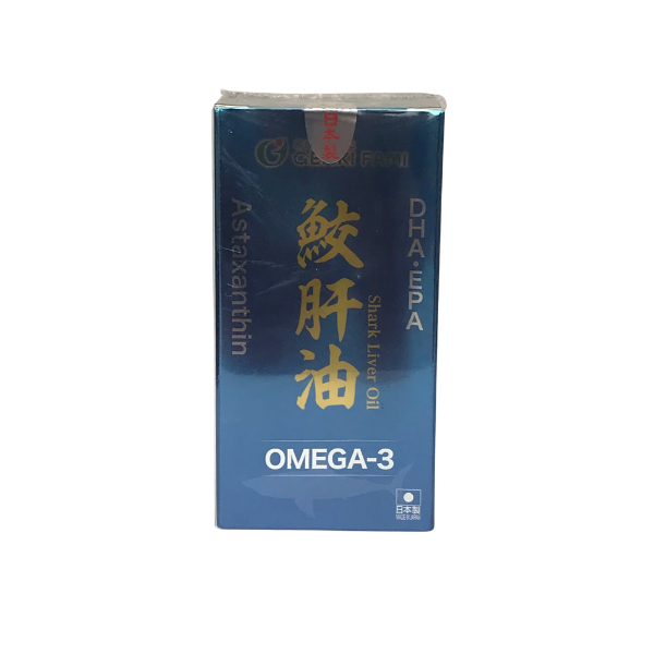 Viên uống Omega 3 Genkifami chiết xuất dầu gan cá hộp 90 viên