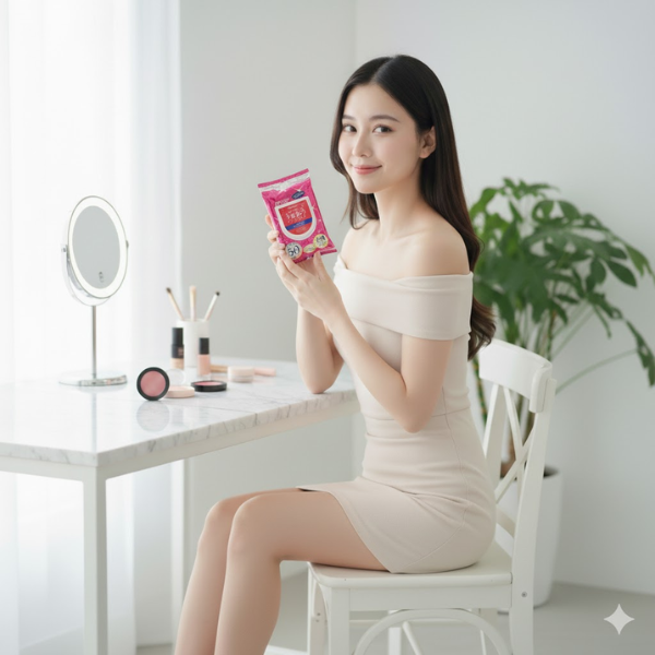 Khăn ướt tẩy trang dưỡng ẩm S Select (gói 50 miếng)