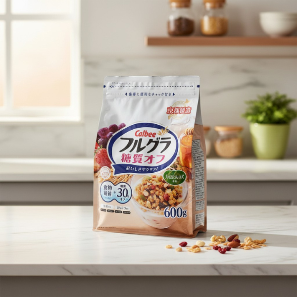 Ngũ cốc trái cây Calbee 600g ( ít đường)