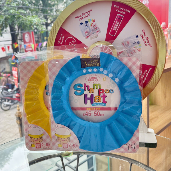 Mũ chụp gội đầu cho bé Okazaki 45-50cm