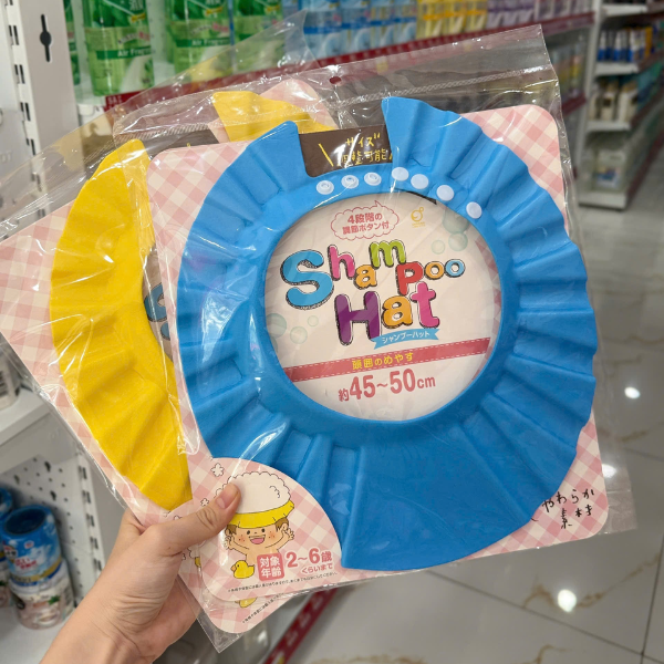 Mũ chụp gội đầu cho bé Okazaki 45-50cm