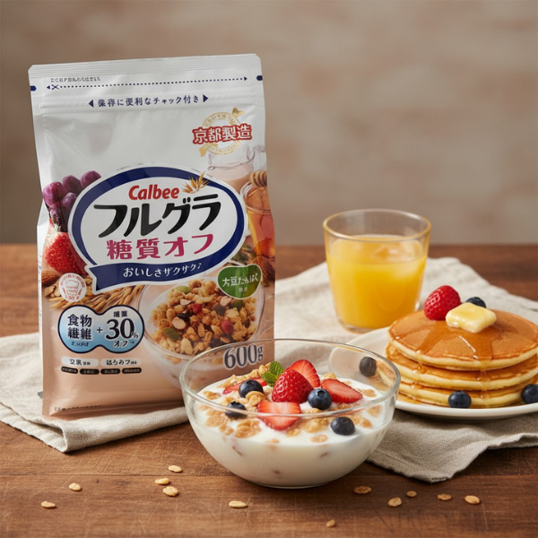 Ngũ cốc trái cây Calbee 600g ( ít đường)