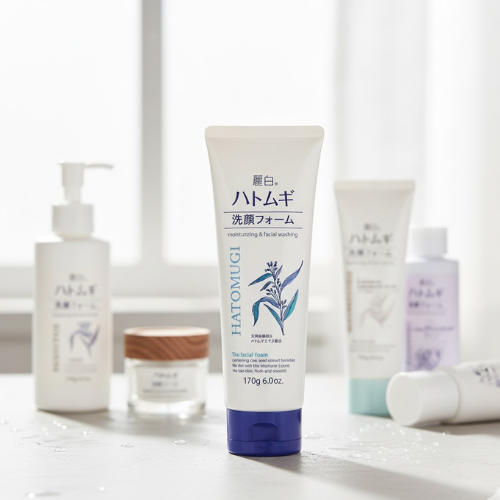 Sữa rửa mặt Kumano Reihaku Hatomugi trắng da 170g