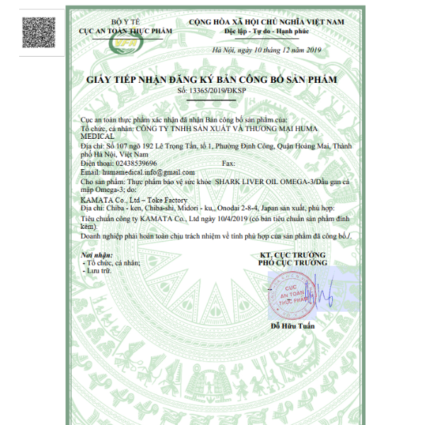 Viên uống Omega 3 Genkifami chiết xuất dầu gan cá hộp 90 viên