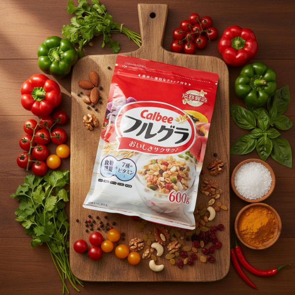 Ngũ cốc trái cây Calbee 600g