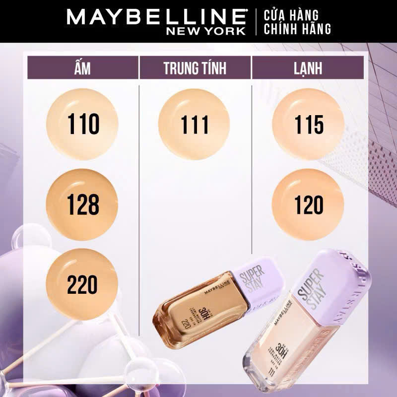 KEM NỀN CHE PHỦ NHẸ MẶT 110 - KEM NỀN LUMI MATTE #110 MAYBELLINE