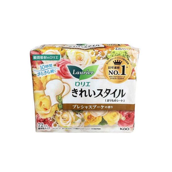 Băng vệ sinh hàng ngày siêu mỏng hương hoa tươi mát Kao Laurie (Cam - Hoa quả)