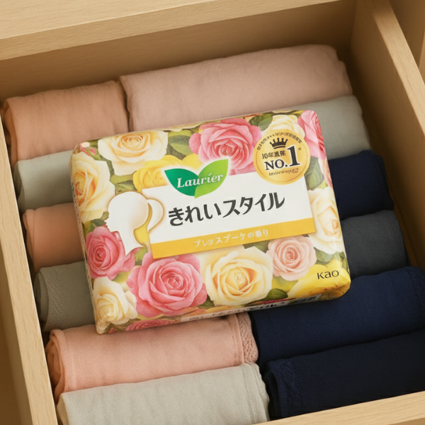 Băng vệ sinh hàng ngày siêu mỏng hương hoa tươi mát Kao Laurie (Cam - Hoa quả)