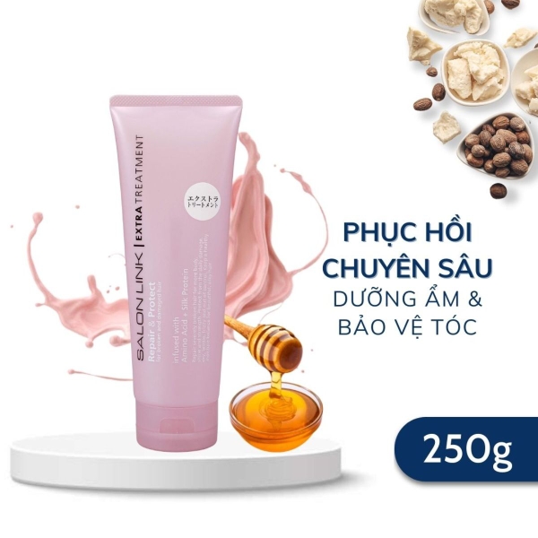 Kem ủ tóc Salonlink Extra Treatment dưỡng và phục hồi tóc hư tổn tuýp 250g