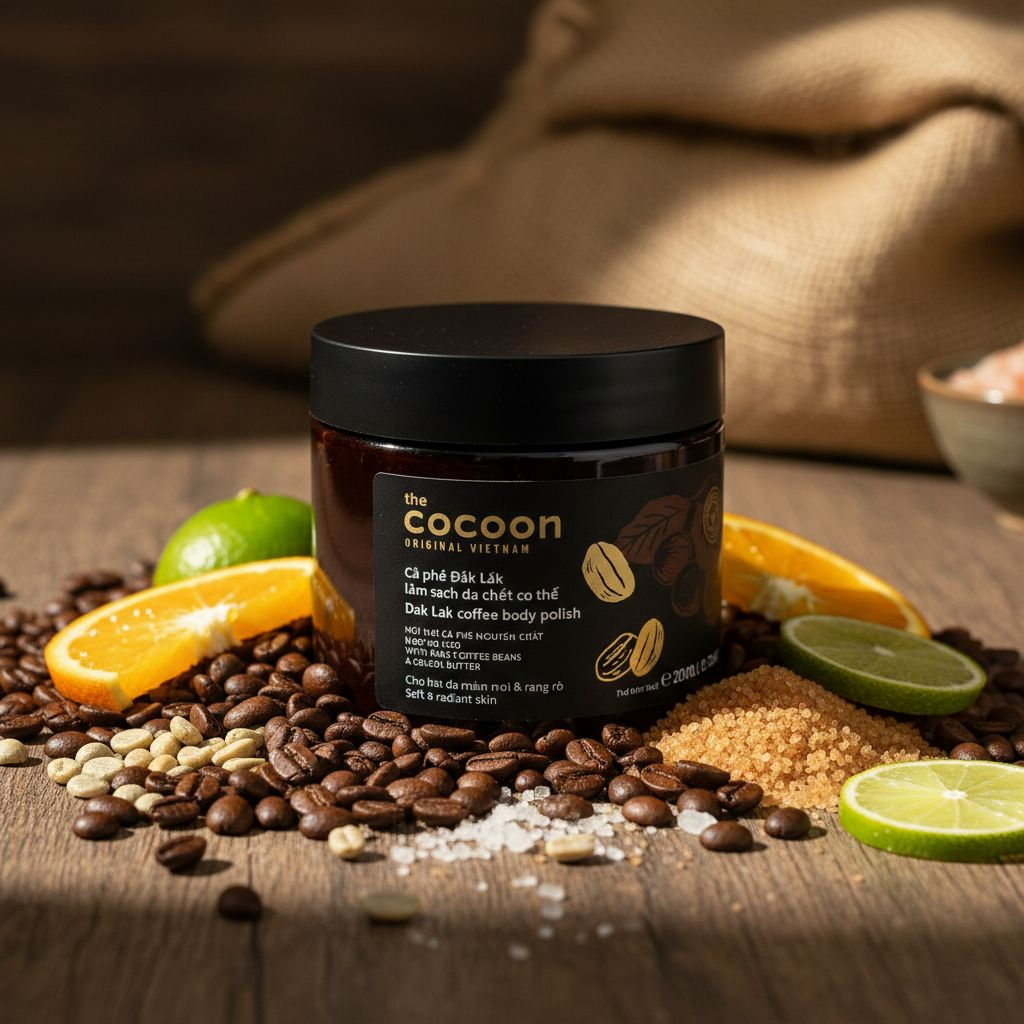 COCOON - Cà phê Đắk Lắk làm sạch da chết cơ thể 200ML