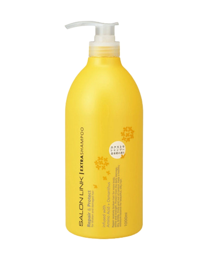 Dầu gội siêu dưỡng phục hồi tóc hư tổn chứa chiết xuất hoa mộc vàng Salon Link (1000ml)