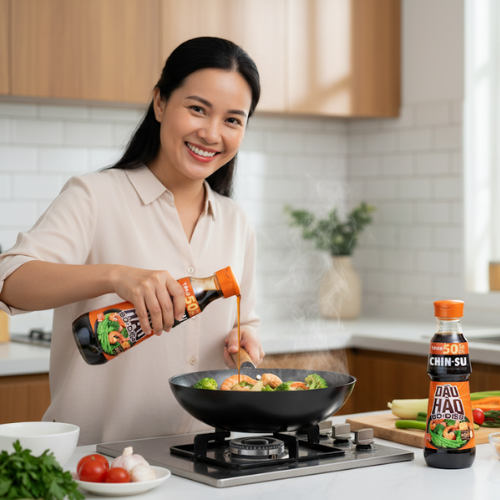 Dầu hào Chinsu Sò Điệp KM 1 chai tương ớt Chinsu MN 100gr - 1 chai x 400gr