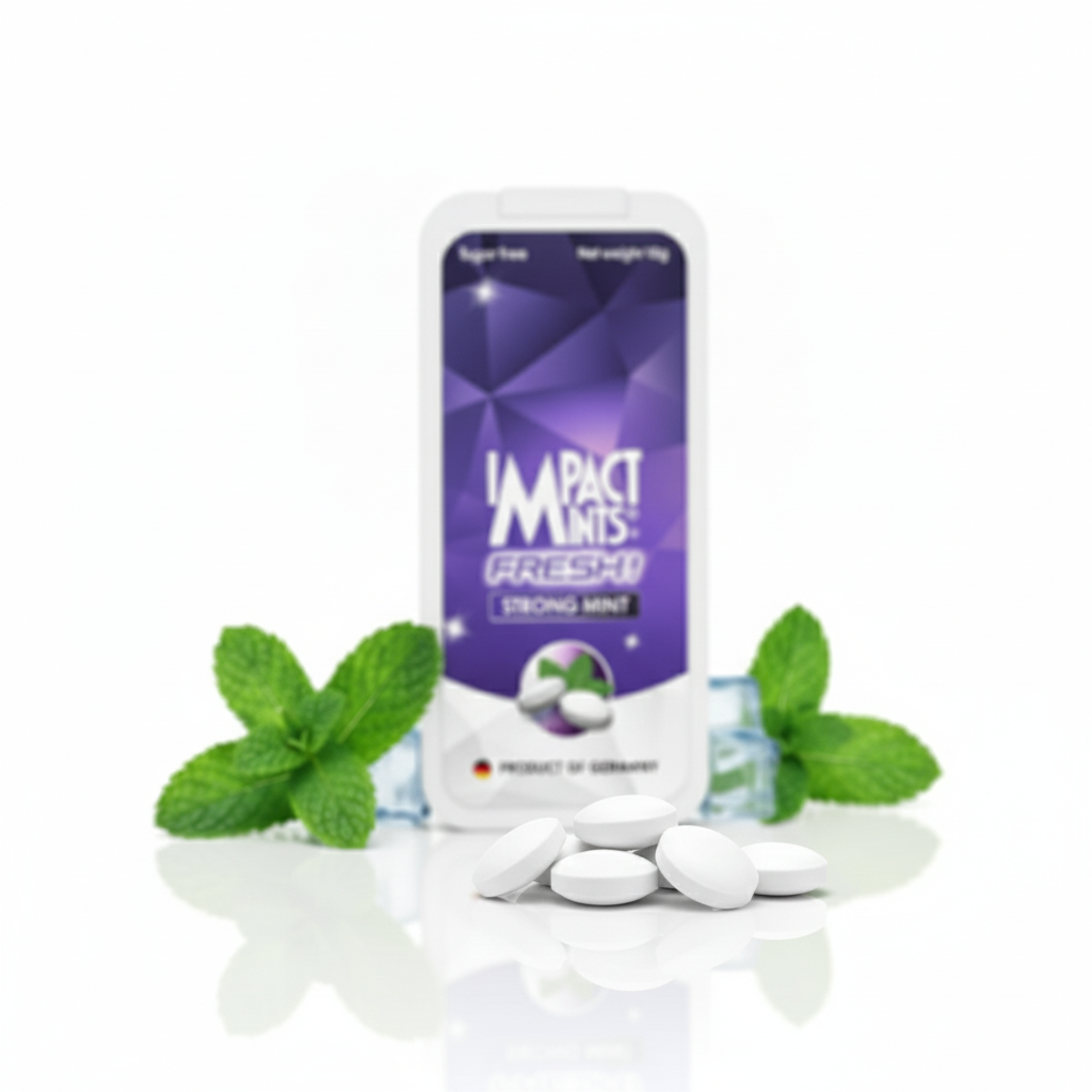 Kẹo ngậm không đường Impact Mints Fresh hương bạc hà Thơm Nồng