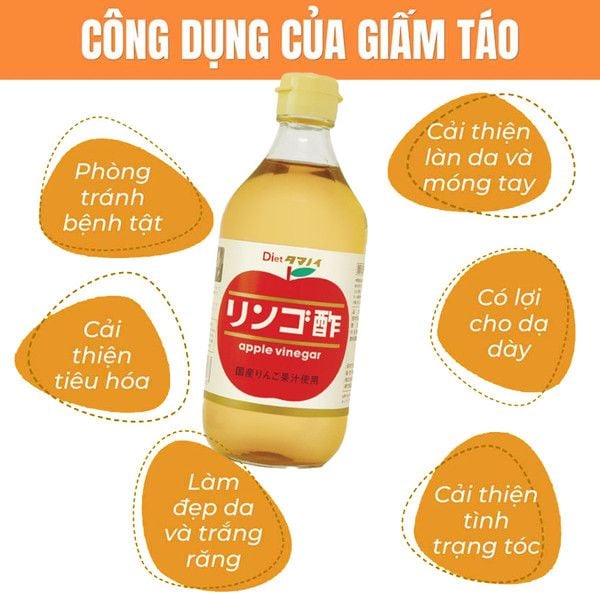 Giấm táo 500ml/chai, T12