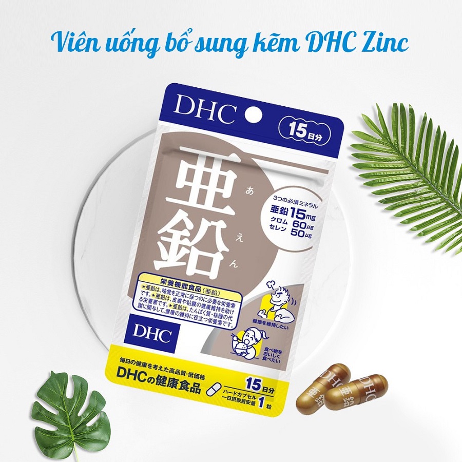 Thực phẩm bảo vệ sức khỏe DHC Zinc 15 ngày
