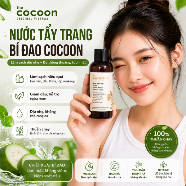 COCOON Nước tẩy trang bí đao 140ML