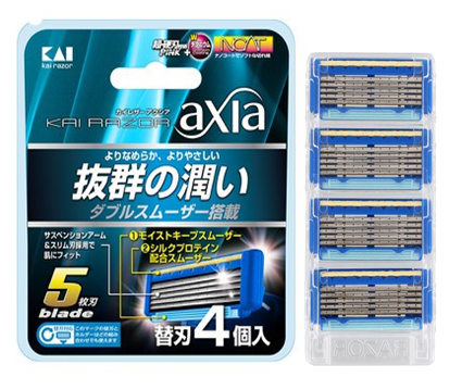 Set 4 lưỡi dao thay thế KAI (dao 5 lưỡi kép)