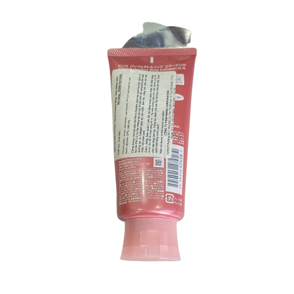 Sữa rửa mặt Collagen Senka Perfect Whip 120g (hồng mới)