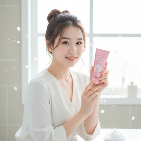 Sữa rửa mặt Collagen Senka Perfect Whip 120g (hồng mới)