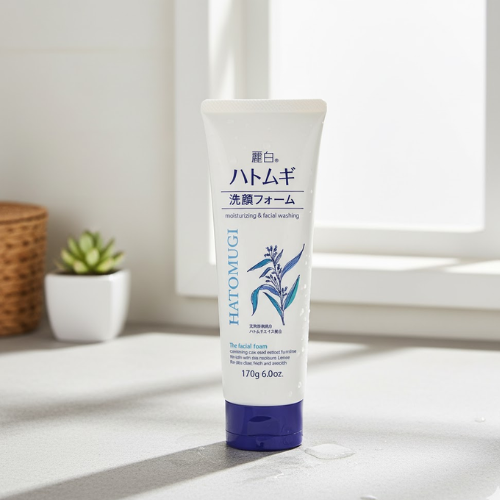 SỮA RỬA MẶT LÀM SÁNG DA HATOMUGI - TUÝP LỚN (170G)