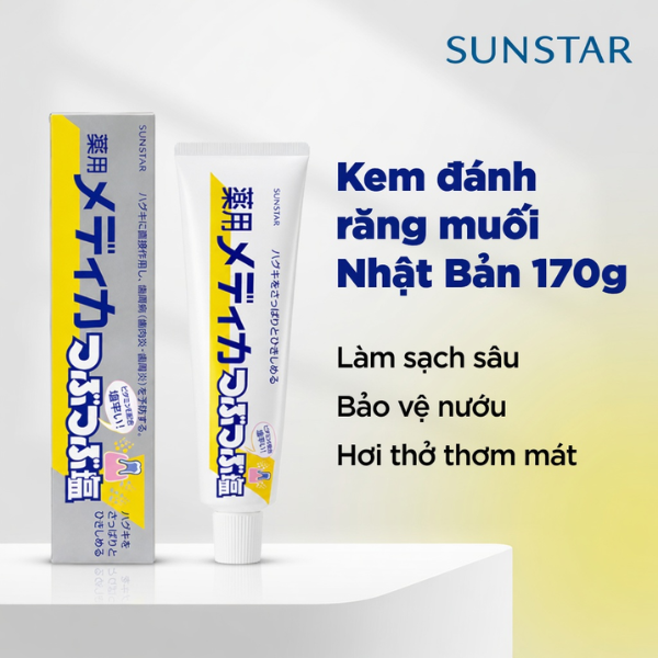 Kem đánh răng muối Sunstar 170g