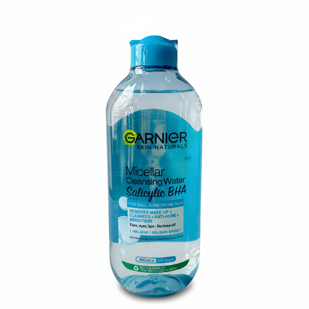 NƯỚC TẨY TRANG 400ML (MCLR PCR BLUE) - GARNIER NẮP XANH CHO DA DẦU,MỤN & HỖN HỢP