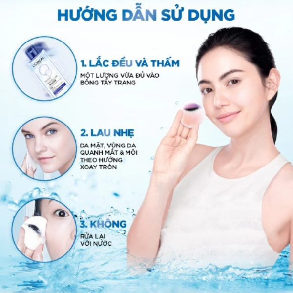 TẨY TRANG MICELLAR SẠCH SÂU 400ML (LP) -NƯỚC TẨY TRANG MICELLAR 400ML SẠCH SÂU (XANH ĐẬM ) LOREAL