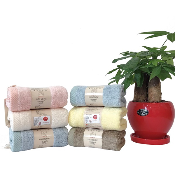 Khăn mặt sợi tre S'baby Unobaby 28x50cm