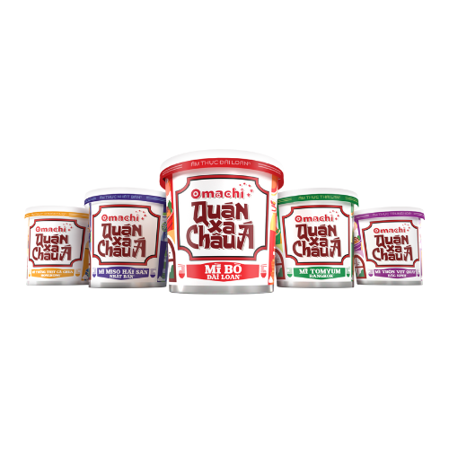 Mì Omachi quán xá Châu Á miso hải sản Nhật Bản 1 hộp x 96gr
