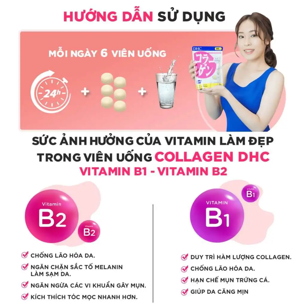 Viên uống Collagen DHC 180 viên 30 ngày