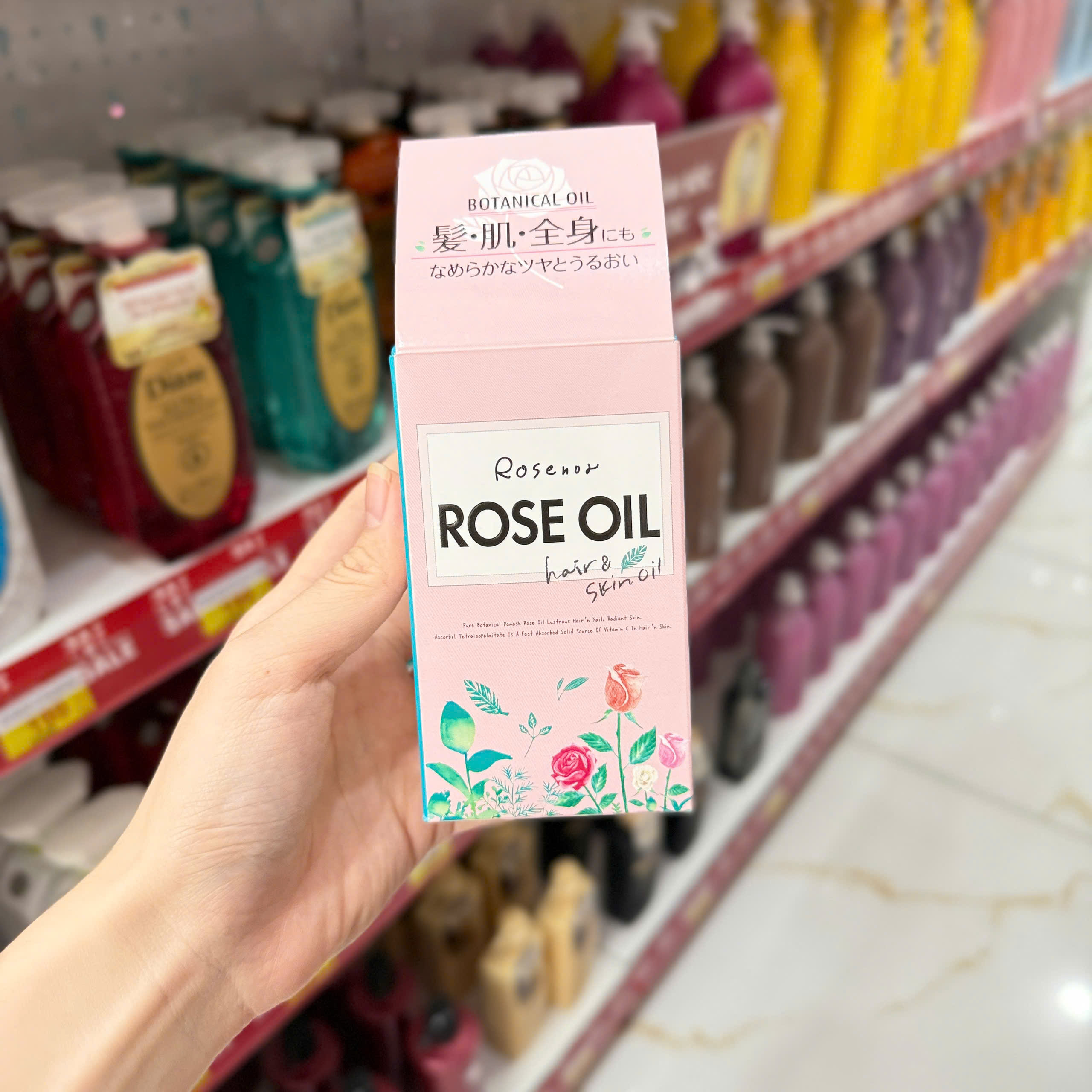 Tinh dầu hoa hồng Rosenoa dưỡng ẩm da và tóc 60ml