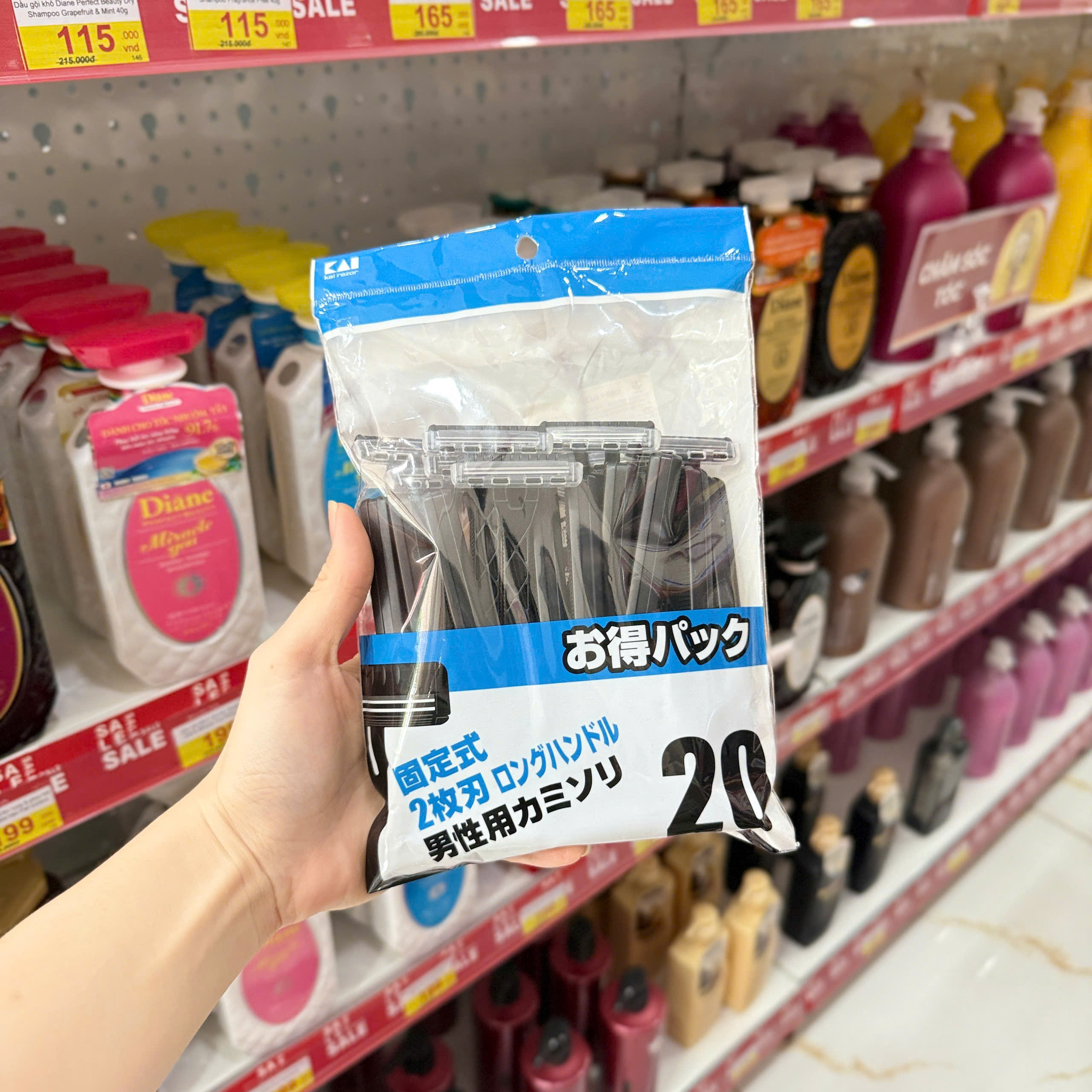 Set 20 dao cạo râu 2 lưỡi kép KAI Nhật Bản