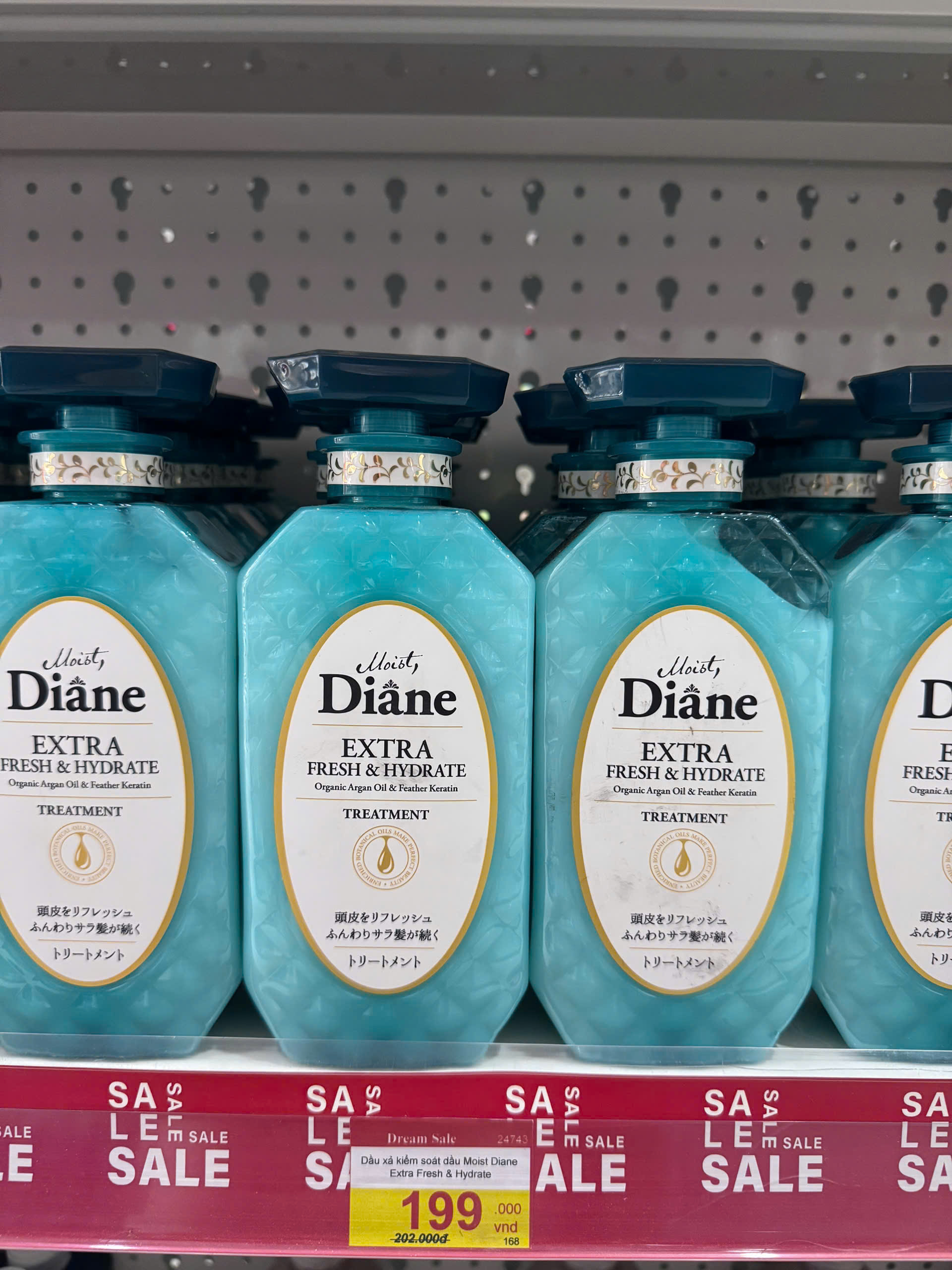 Dầu xả Moist Diane Extra Fresh & Hydrate (kiểm soát dầu) - 450ml