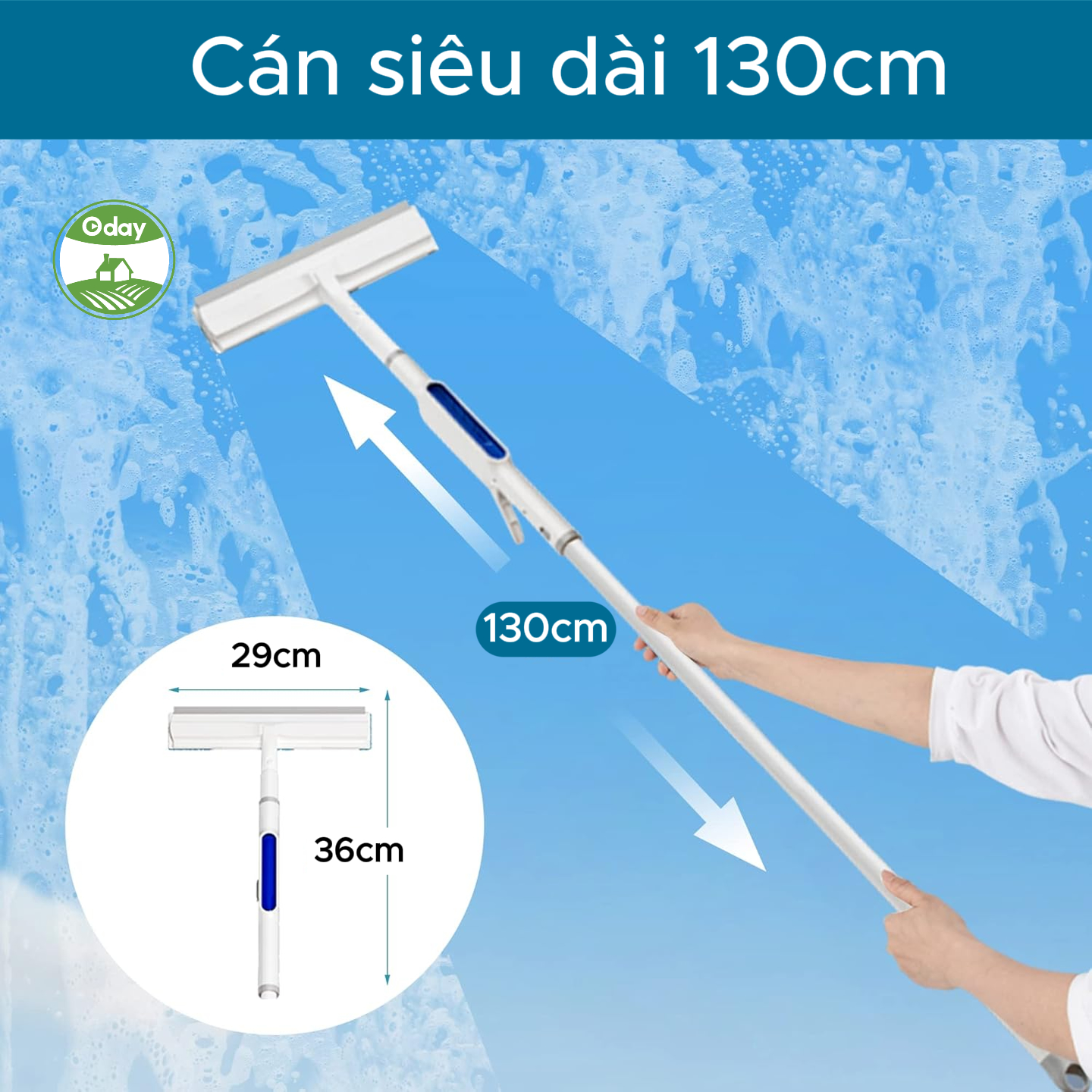 Cây Lau Kính Phun Sương Thông Minh 3 Trong 1 Oday FP-53