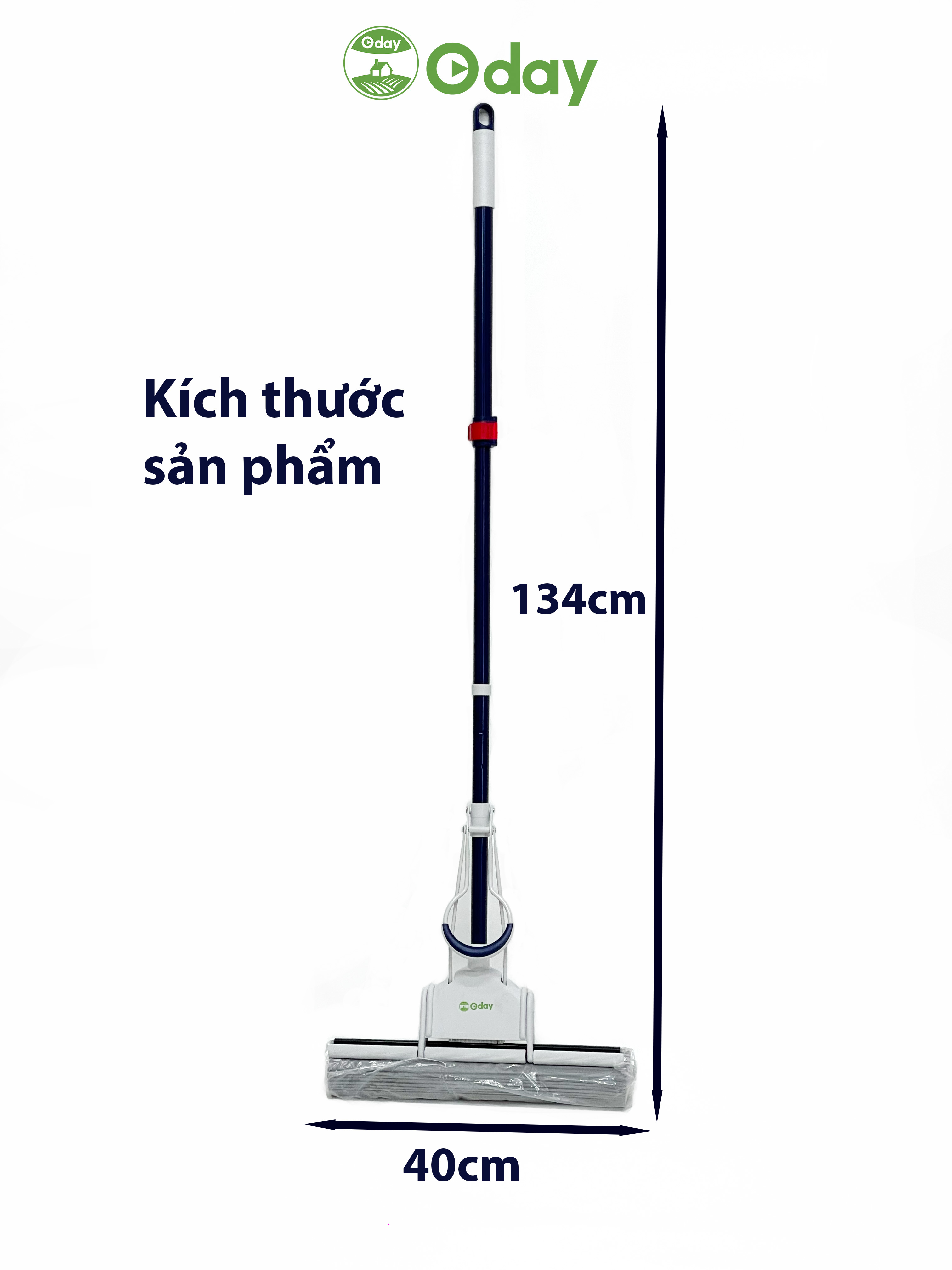 Cây lau nhà mút xốp 40cm Oday XJ 06